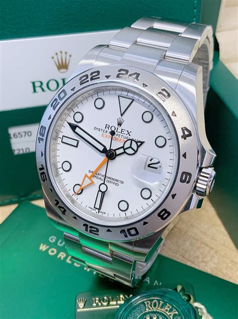 rolex explorer ii white dial homage|rolex explorer ii polar price.